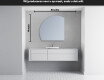 Moderne LED Halfcirkel Spiegel - Stijlvolle Verlichting voor Badkamer X221 #4