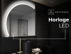 Moderne LED Halfcirkel Spiegel - Stijlvolle Verlichting voor Badkamer X222 #7