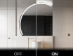 Moderne LED Halfcirkel Spiegel - Stijlvolle Verlichting voor Badkamer X222 #3