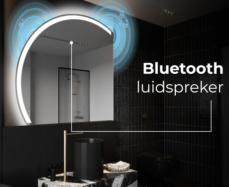 Moderne LED Halfcirkel Spiegel - Stijlvolle Verlichting voor Badkamer X222 #5
