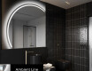 Moderne LED Halfcirkel Spiegel - Stijlvolle Verlichting voor Badkamer X223