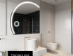 Moderne LED Halfcirkel Spiegel - Stijlvolle Verlichting voor Badkamer X223 #4