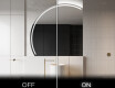 Moderne LED Halfcirkel Spiegel - Stijlvolle Verlichting voor Badkamer X223 #3