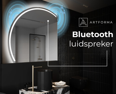 Moderne LED Halfcirkel Spiegel - Stijlvolle Verlichting voor Badkamer X223 #5