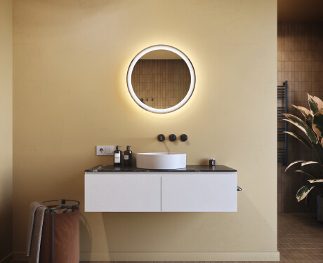 Moderne badkamer spiegel 60cm met koel LED-licht 7000K, warm licht 3000K of neutraal licht 4500K #8