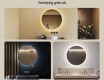 Moderne badkamer spiegel 80cm met koel LED-licht 7000K, warm licht 3000K of neutraal licht 4500K #2