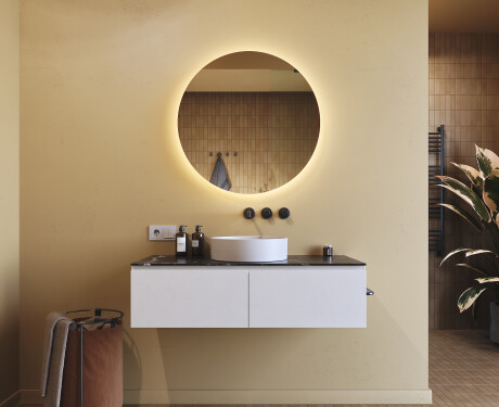 Moderne badkamer spiegel 80cm met koel LED-licht 7000K, warm licht 3000K of neutraal licht 4500K #8