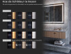 Ronde hangspiegel met verlichting LED L33 #10