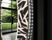 Ronde decoratieve spiegel met led-verlichting voor in de woonkamer - Lines #11
