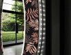 Ronde decoratieve spiegel met led-verlichting voor in de woonkamer - Jungle #11