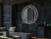 Ronde decoratieve spiegel met led-verlichting voor in de woonkamer - Jungle #2