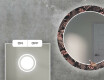 Ronde decoratieve spiegel met led-verlichting voor in de woonkamer - Jungle #4