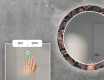 Ronde decoratieve spiegel met led-verlichting voor in de woonkamer - Jungle #5