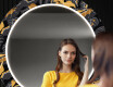 Rond verlichte decoratieve spiegel led voor de gang - Autumn Jungle #12