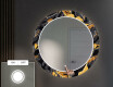 Rond verlichte decoratieve spiegel led voor de gang - Autumn Jungle #4