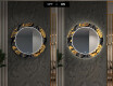 Rond verlichte decoratieve spiegel led voor de gang - Autumn Jungle #7