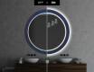 Ronde decoratieve spiegel met led-verlichting voor op de badkamer - Blue Drawing #7