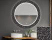 Ronde decoratieve spiegel met led-verlichting voor op de badkamer - Dotts #1
