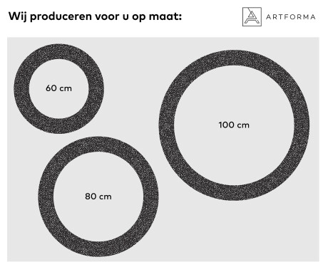 Ronde decoratieve spiegel met led-verlichting voor op de badkamer - Dotts #2