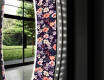 Ronde decoratieve spiegel met led-verlichting voor op de badkamer - Elegant Flowers #11