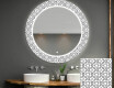 Ronde decoratieve spiegel met led-verlichting voor op de badkamer - Industrial #1