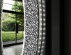 Ronde decoratieve spiegel met led-verlichting voor op de badkamer - Letters #11