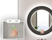 Ronde decoratieve spiegel met led-verlichting voor op de badkamer - Microcircuit #5