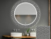 Ronde decoratieve spiegel met led-verlichting voor op de badkamer - Triangless #1