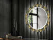 Rond verlichte decoratieve spiegel led voor de gang - Art Deco #2