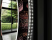 Ronde decoratieve spiegel met led-verlichting voor in de woonkamer - Dandelion #11