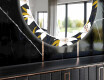 Ronde decoratieve spiegel met led-verlichting voor in de eetkamer - Bells Flowers #11