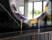 Ronde decoratieve spiegel met led-verlichting voor in de eetkamer - Round Stamp #11