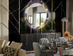 Ronde decoratieve spiegel met led-verlichting voor in de eetkamer - Round Stamp #2