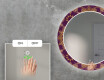 Ronde decoratieve spiegel met led-verlichting voor in de woonkamer - Gold Mandala #5