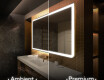 Moderne badkamer spiegel met led-verlichting L146