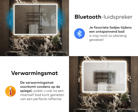 Moderne badkamer spiegel met led-verlichting L146 #6