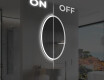 Moderne badkamer spiegel met LED-verlichting L227 #3