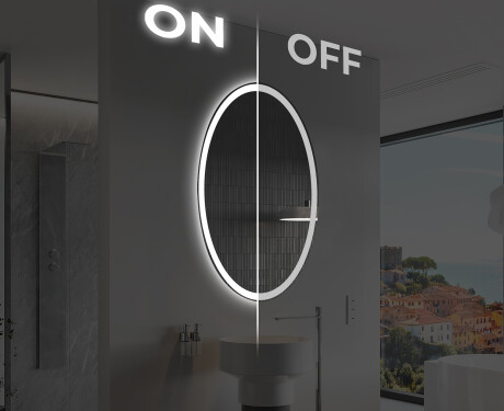Moderne badkamer spiegel met LED-verlichting L227 #3
