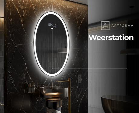 Moderne badkamer spiegel met LED-verlichting L227 #6