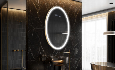 Moderne badkamer spiegel met LED-verlichting L227