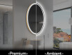 Moderne badkamer spiegel met LED-verlichting L228