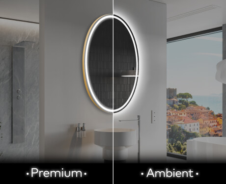 Moderne badkamer spiegel met LED-verlichting L228