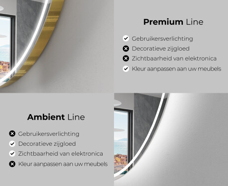 Moderne badkamer spiegel met LED-verlichting L228 #2