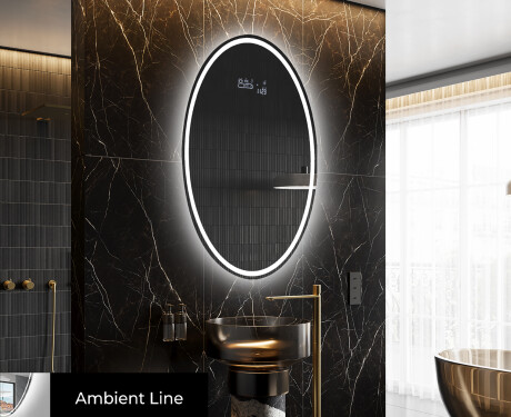 Moderne badkamer spiegel met LED-verlichting L228 #3