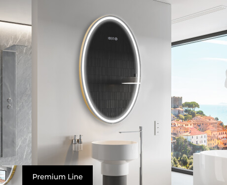 Moderne badkamer spiegel met LED-verlichting L228 #4