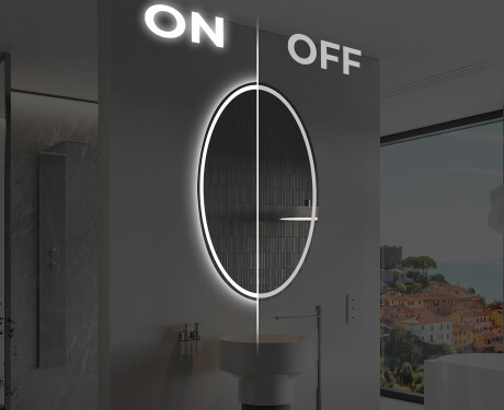 Moderne badkamer spiegel met LED-verlichting L228 #3