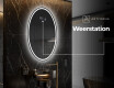 Moderne badkamer spiegel met LED-verlichting L228 #6