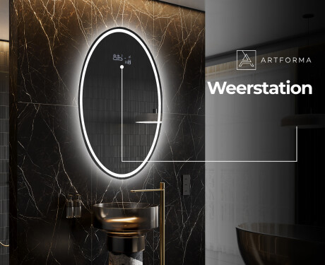 Moderne badkamer spiegel met LED-verlichting L228 #6