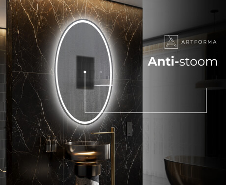 Moderne badkamer spiegel met LED-verlichting L228 #8