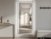Verticaal moderne badkamer spiegel met LED-verlichting L11
